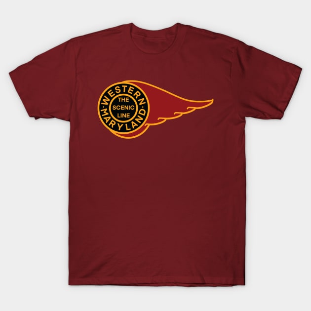 Western Maryland Railway T-Shirt by MindsparkCreative